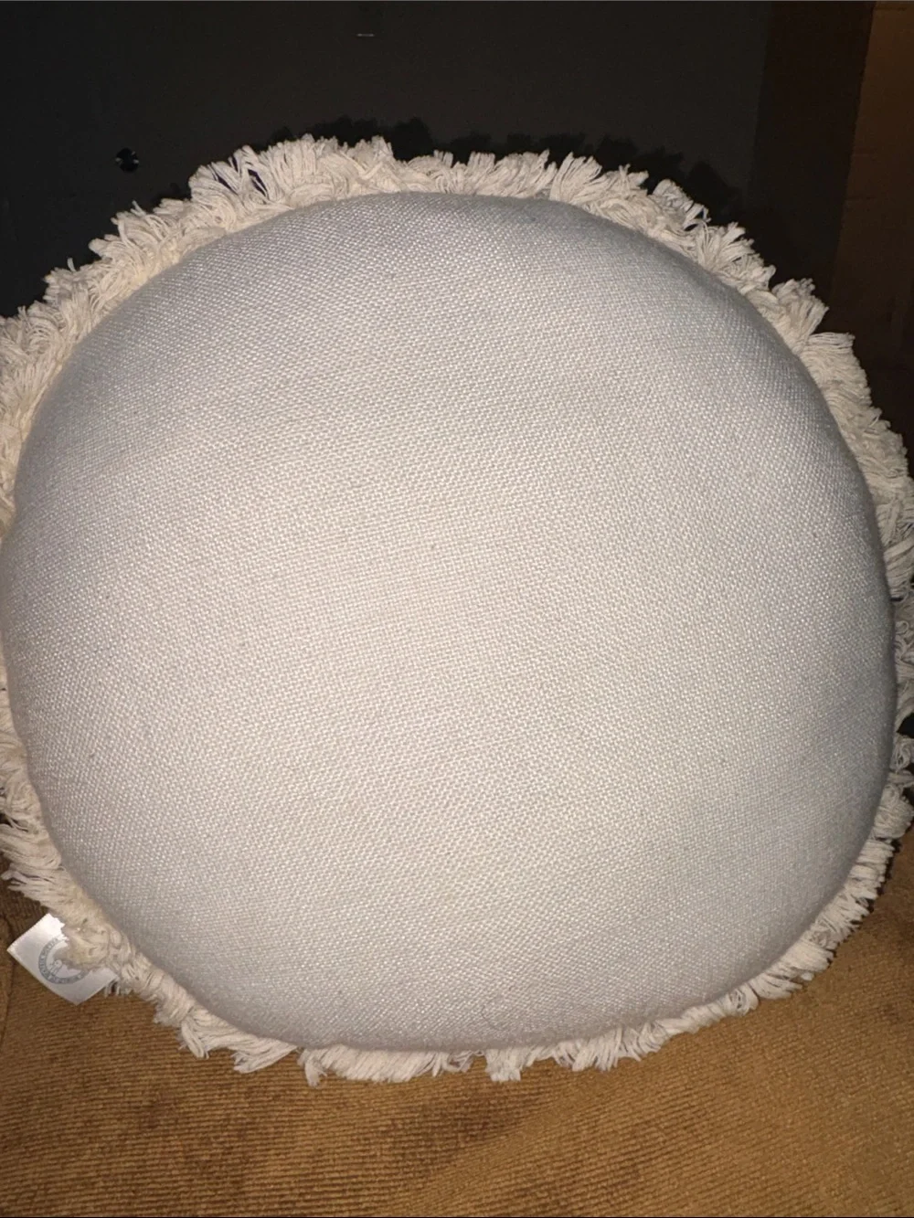 Peter Rabbit Beatrix Potter Decorative Round Throw Pillow 16 in W/Fringe